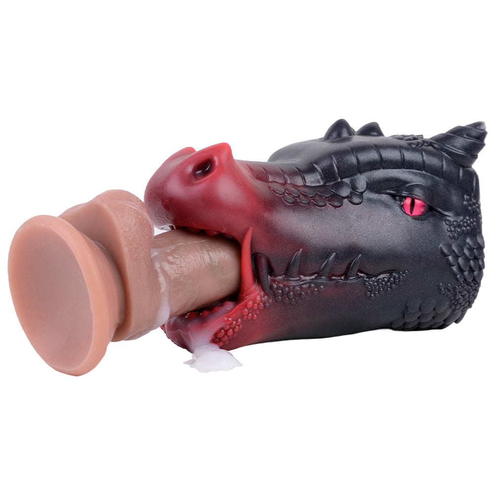 Black Dragon Head Weird Blowjob Masturbation Cup