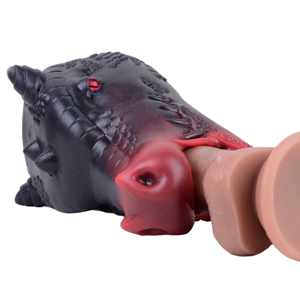 Black Dragon Head Weird Blowjob Masturbation Cup