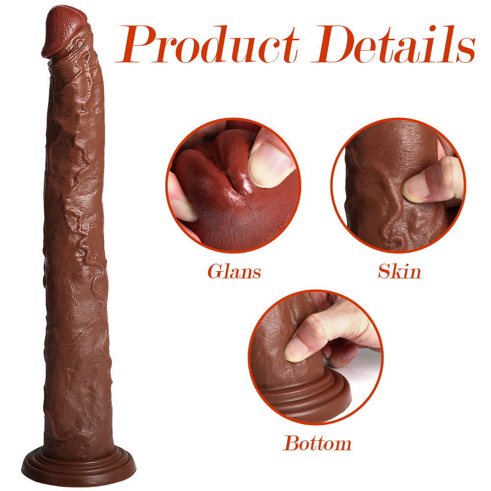 18 Inch Dildo Brown Long Anal Toy
