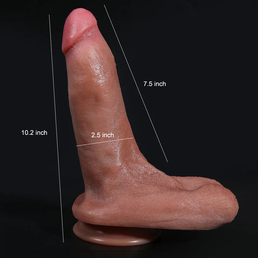 10 Inch Big Testicle Silicone Lifelike Dildo