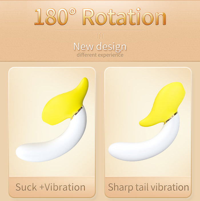 Deformed Bend Banana Sucking G-Spot Vibrator