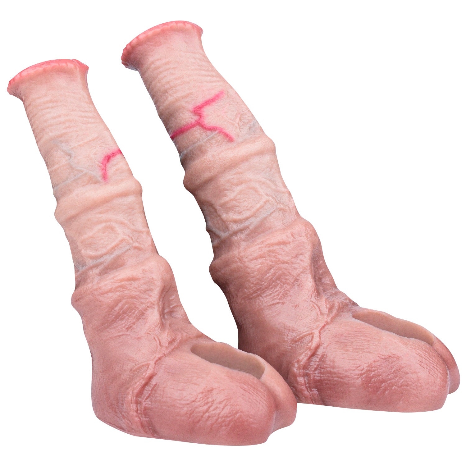 6 Inch Ribbed Silicone Horse Cock Sleeve