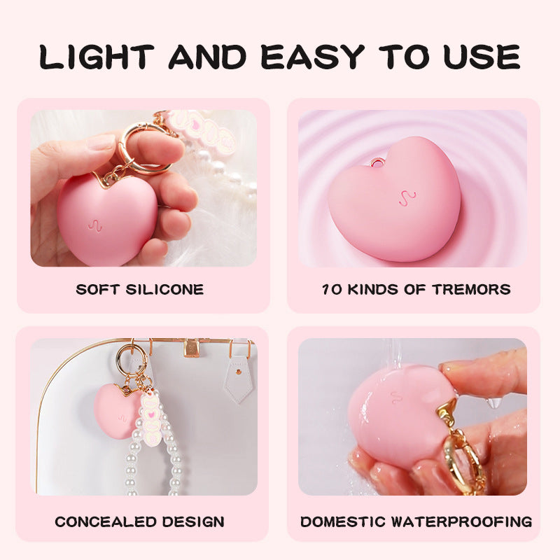 Pink Cute Pendant Discreet Clitoris Vibrator