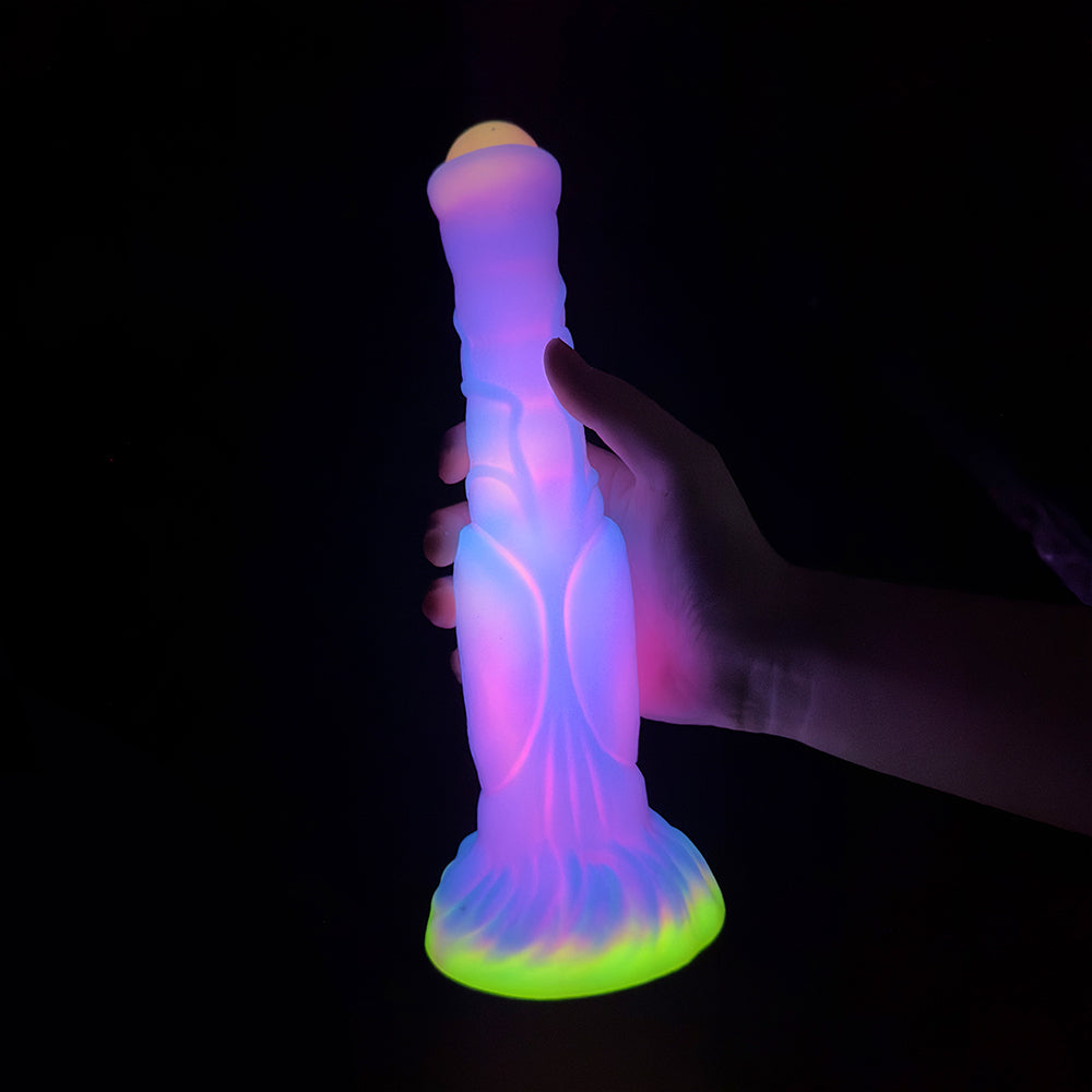 9 Inch Glowing Silicone Horse Dildo