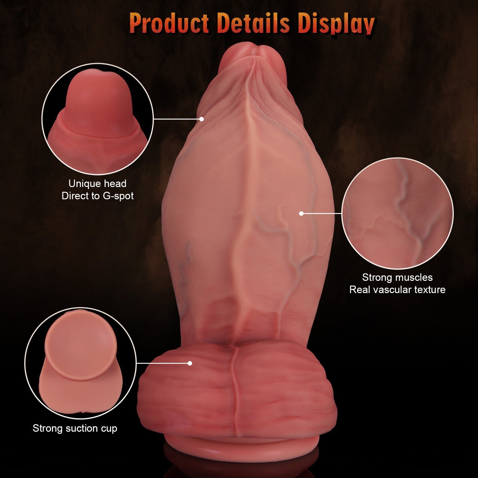3 Inch Wide Titan Silicone Huge Dildo