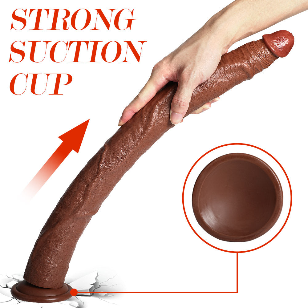 20 Inch Dildo Brown Super Long Anal Toy