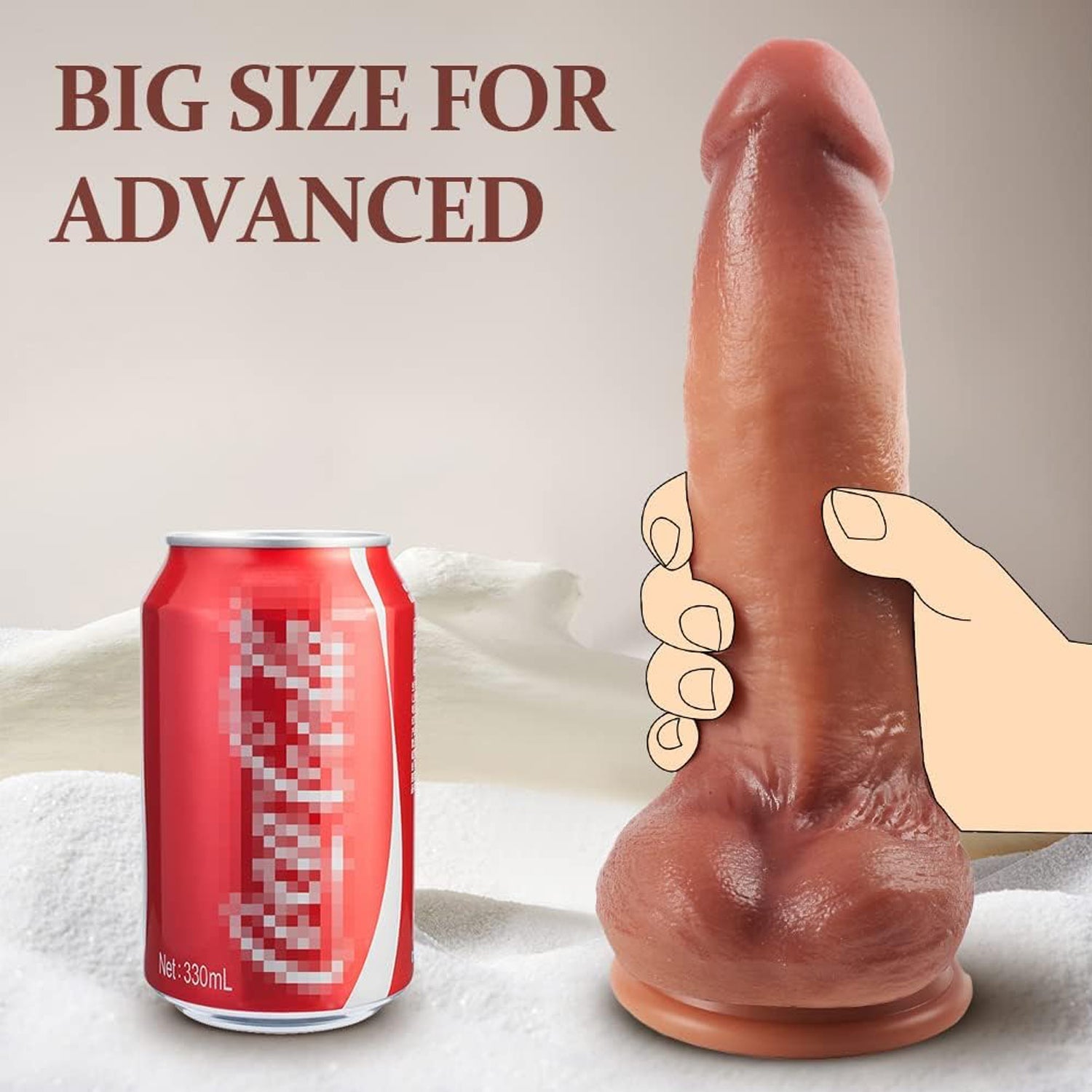 Realistic 10 Inch Big Strap on Dildo