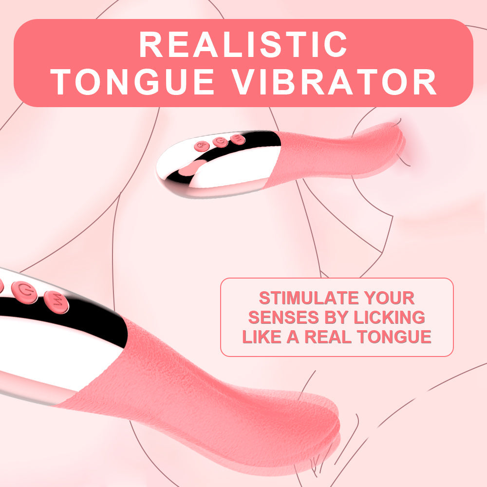Sex Tongue Toy Pink Realistic Tongue Vibrator