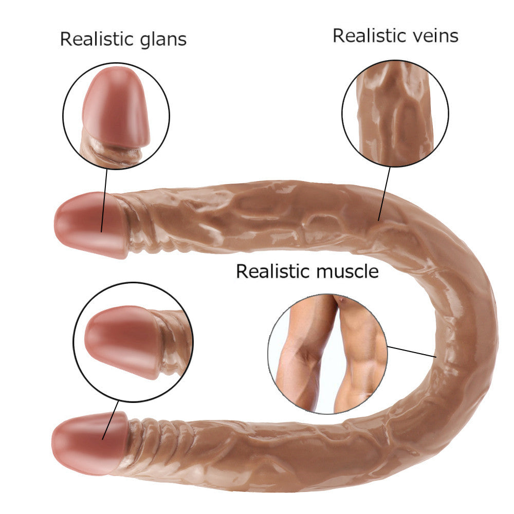22 Inch Long Realistic Lesbian Double Dildo
