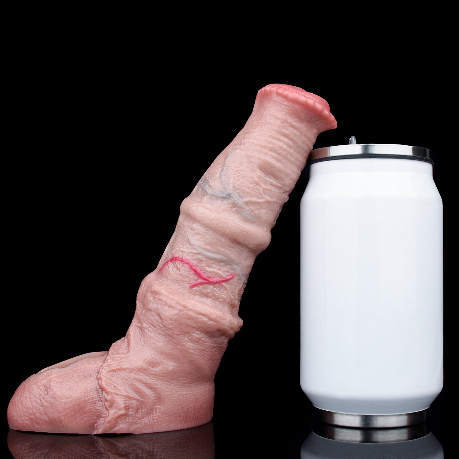 6 Inch Ribbed Silicone Horse Cock Sleeve