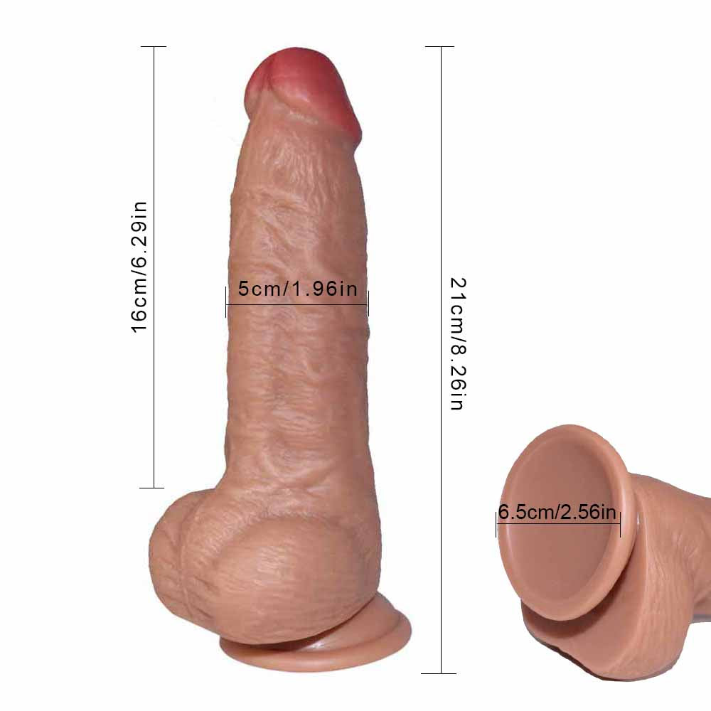 Realistic Thick Silicone 8 Inch Dildo