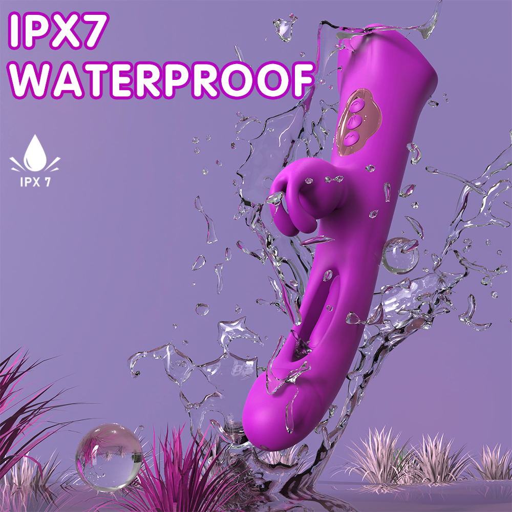 Tongue Sex Toy Purple Multifunctional Vibrator