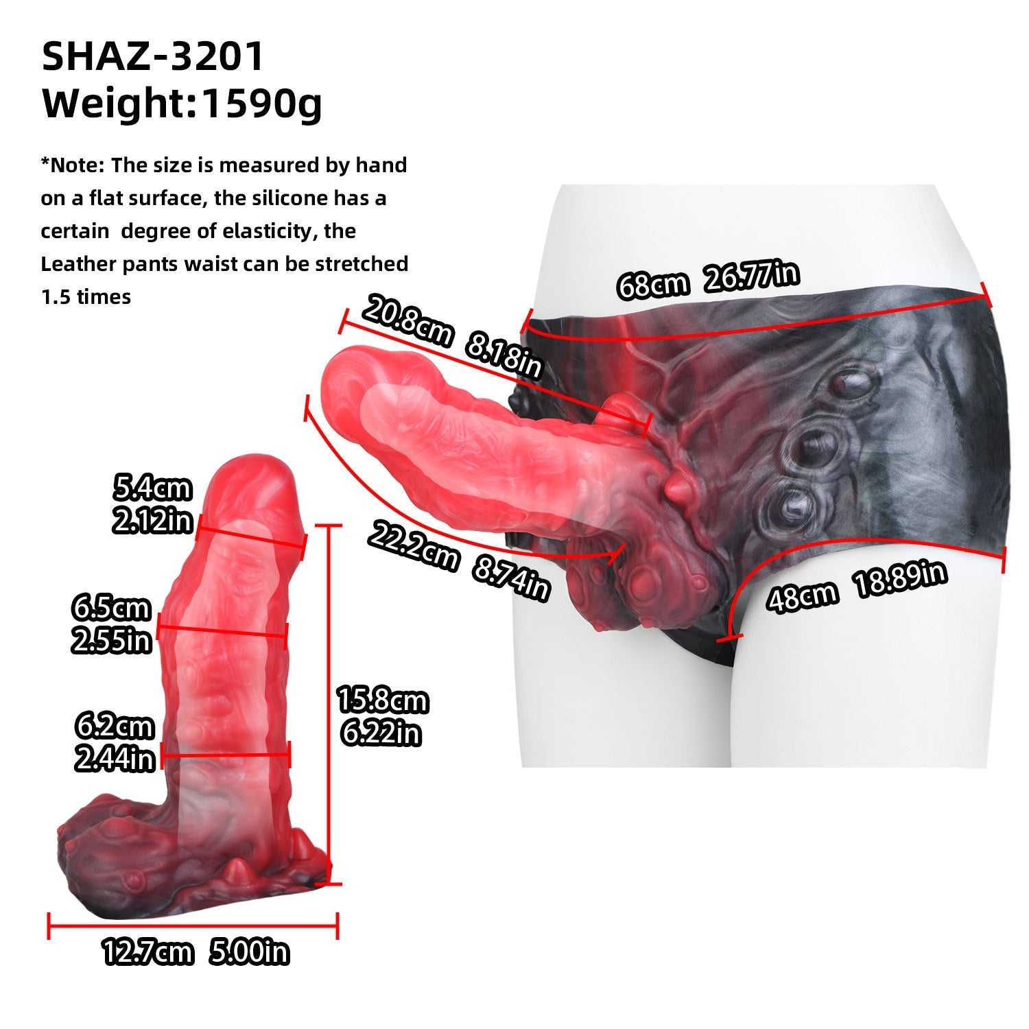 Fantasy Monster Spiked Hollow Dildo Pants