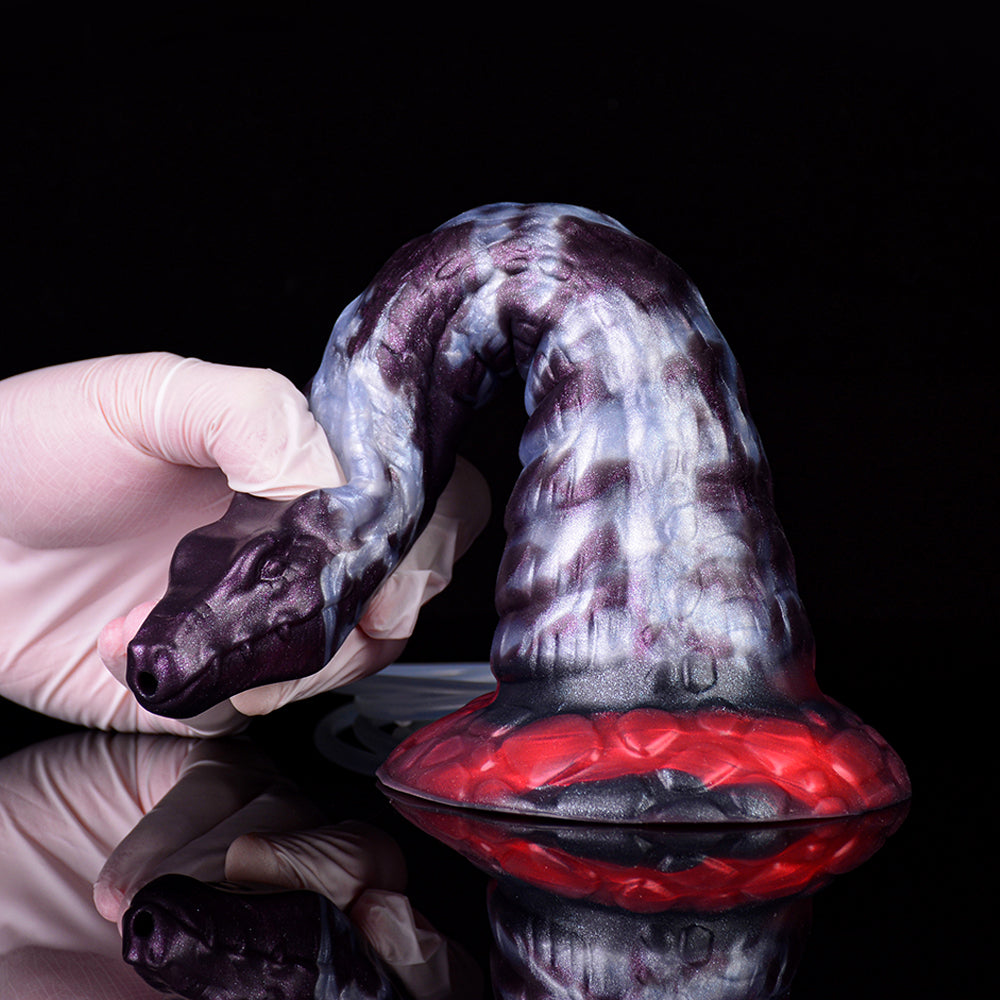 9 Inch Dark Purple Dragon Squirting Dildo