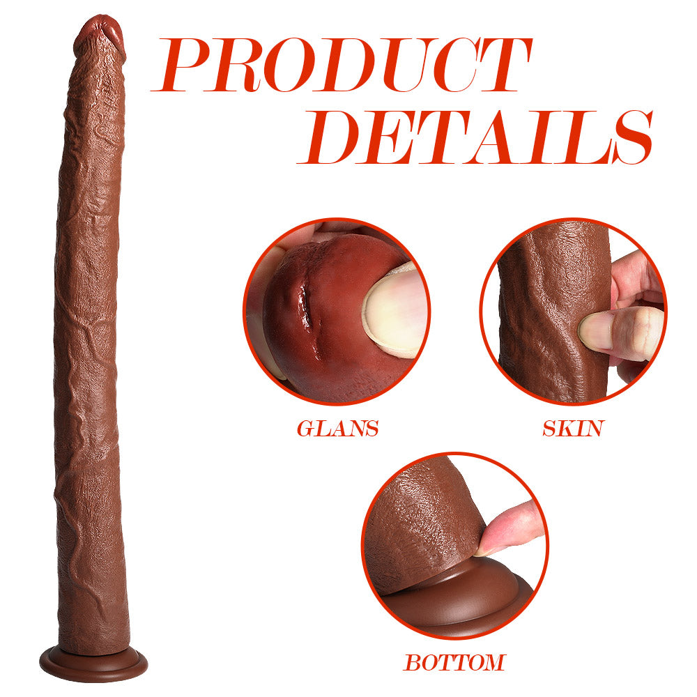 20 Inch Dildo Brown Super Long Anal Toy
