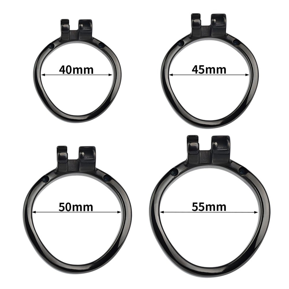 Black Metal Mesh Male Chastity Lock