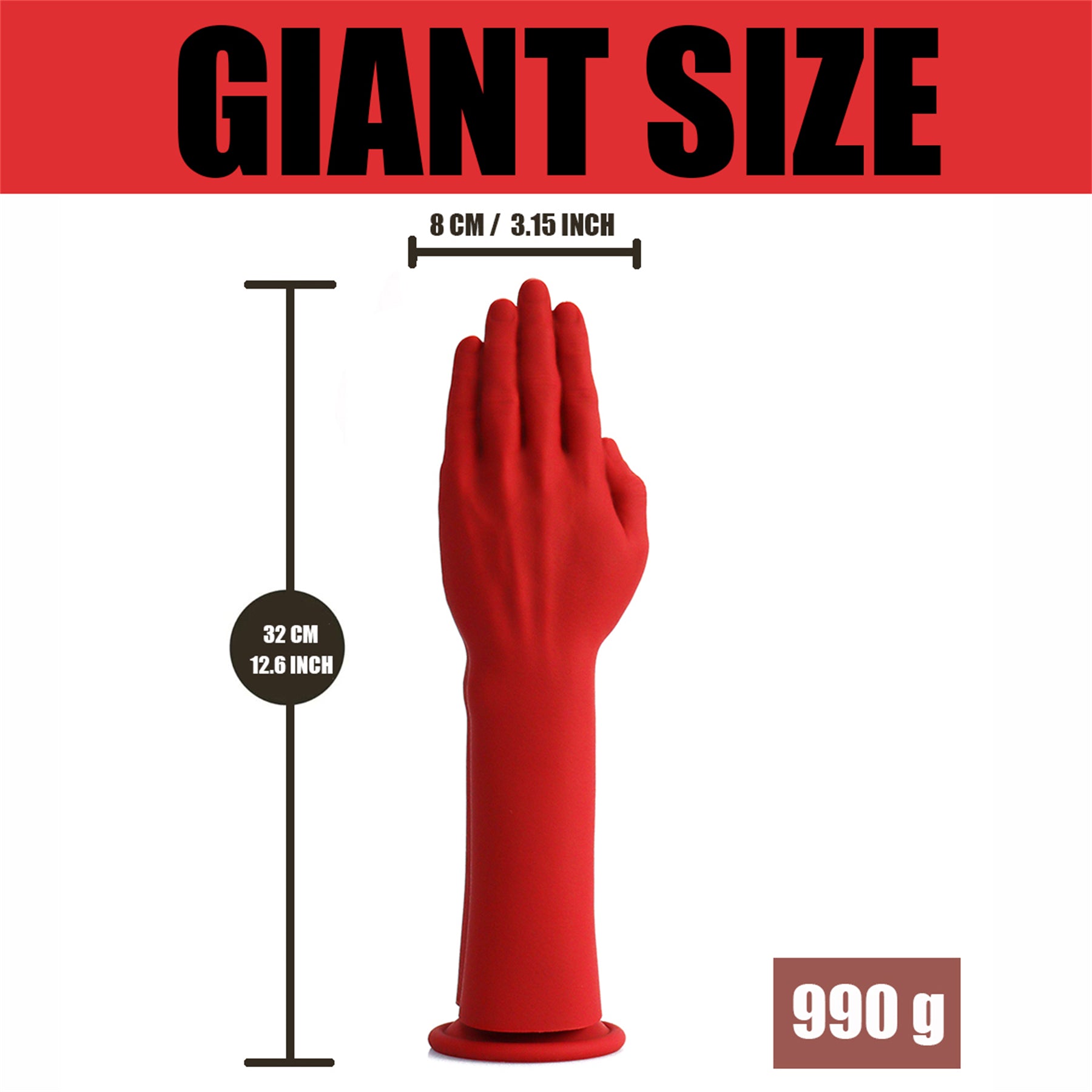 12 Inch Solid Color Realistic Fistingdildo