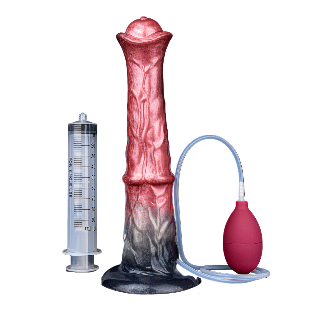 11 Inch Long Big Animal Horse Ejaculating Dildo