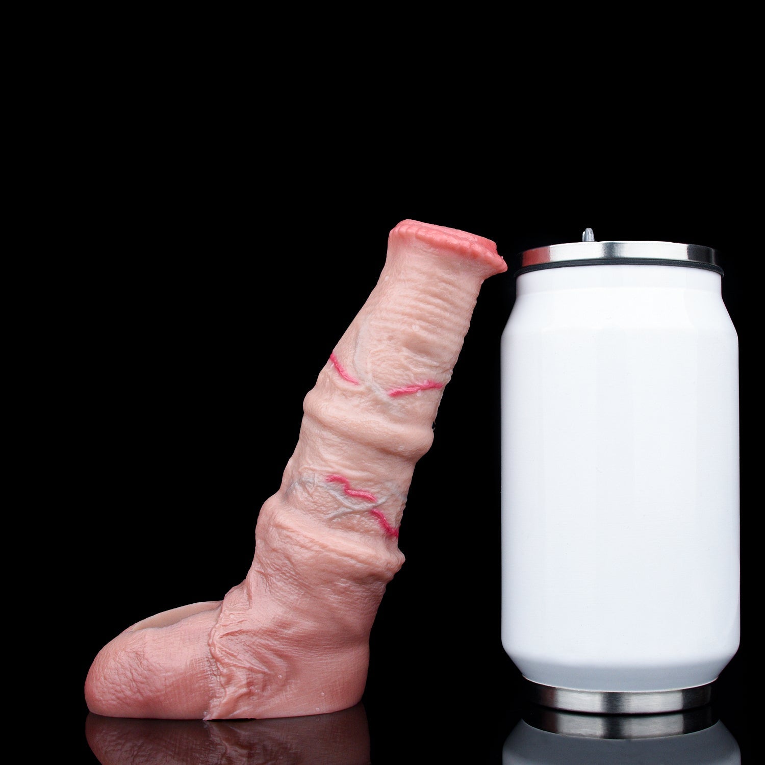 6 Inch Ribbed Silicone Horse Cock Sleeve