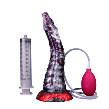 9 Inch Dark Purple Dragon Squirting Dildo
