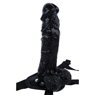 12 Inch Strap On Black Realistic Huge Dildo