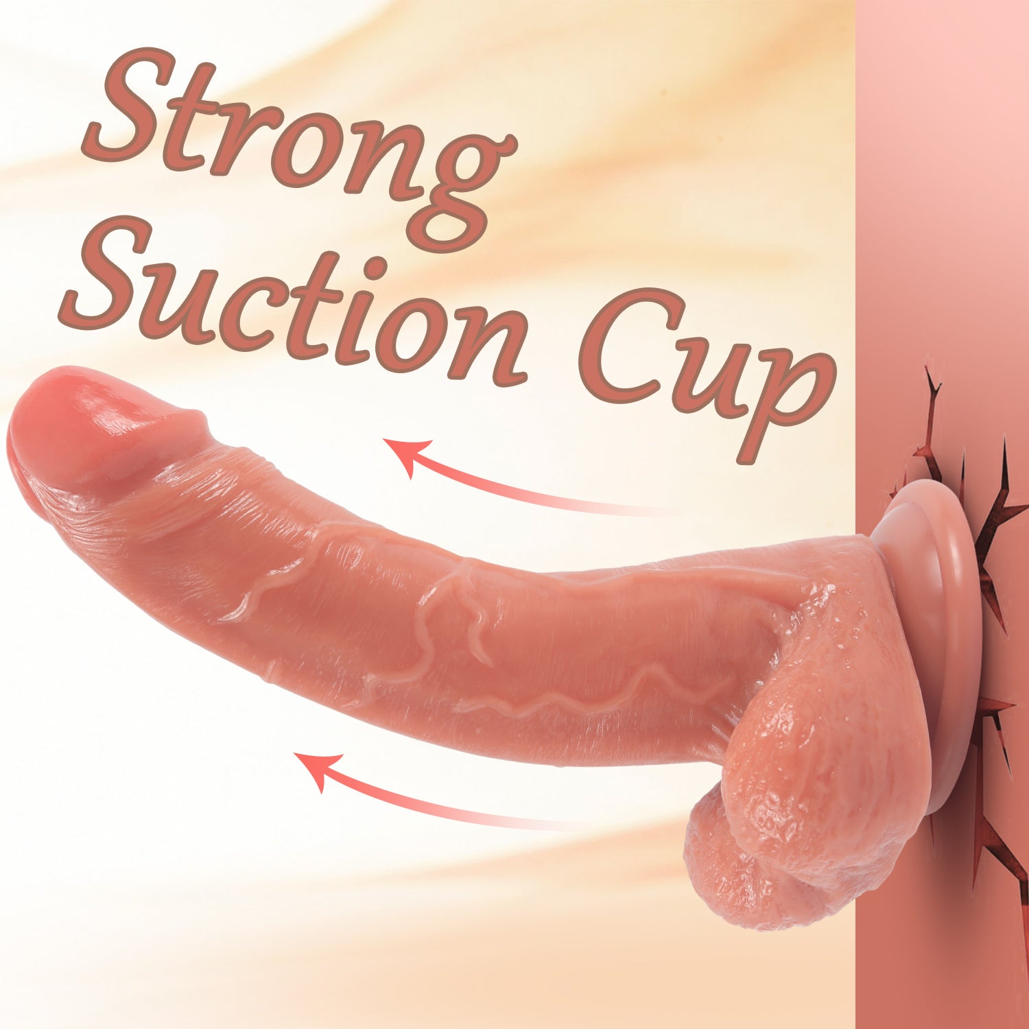 8 Inch Control Realistic Silicone Dildo Vibrator
