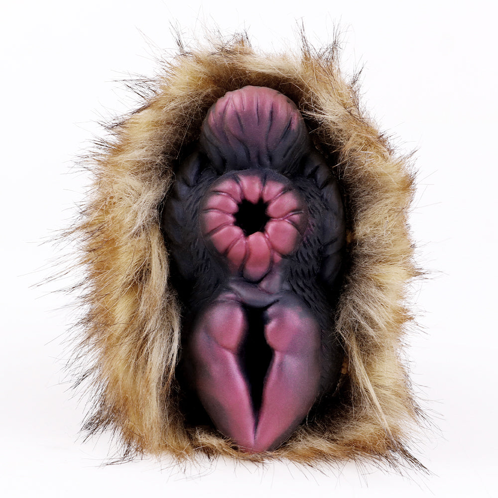 Double Anal Vaginal Plush Camel Pocket Pussy