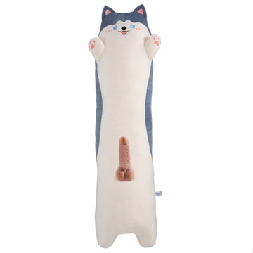 Dog Plush Toy Hidden Dildo Machine