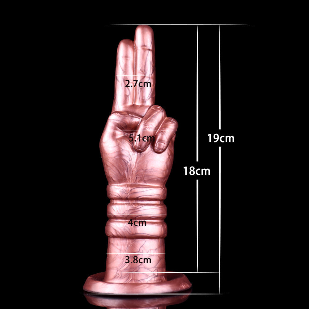 7 Inch Two Finger Silicone Butt Plug