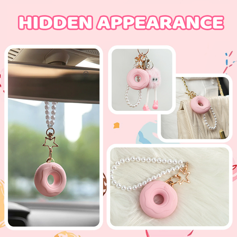 Pink Donut Necklace Cute Vibrator Sex Toy