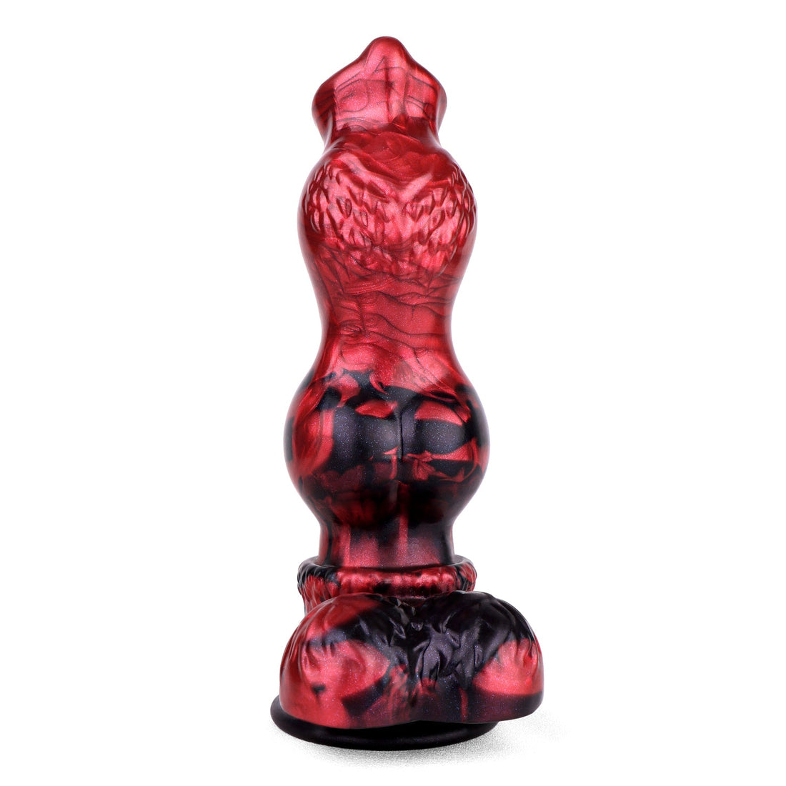 9 Inch Red Monster Dog Knot Dildo