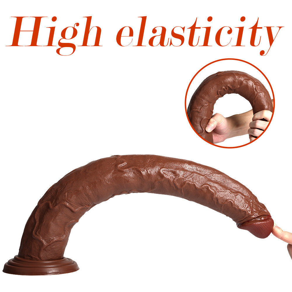 18 Inch Dildo Brown Long Anal Toy
