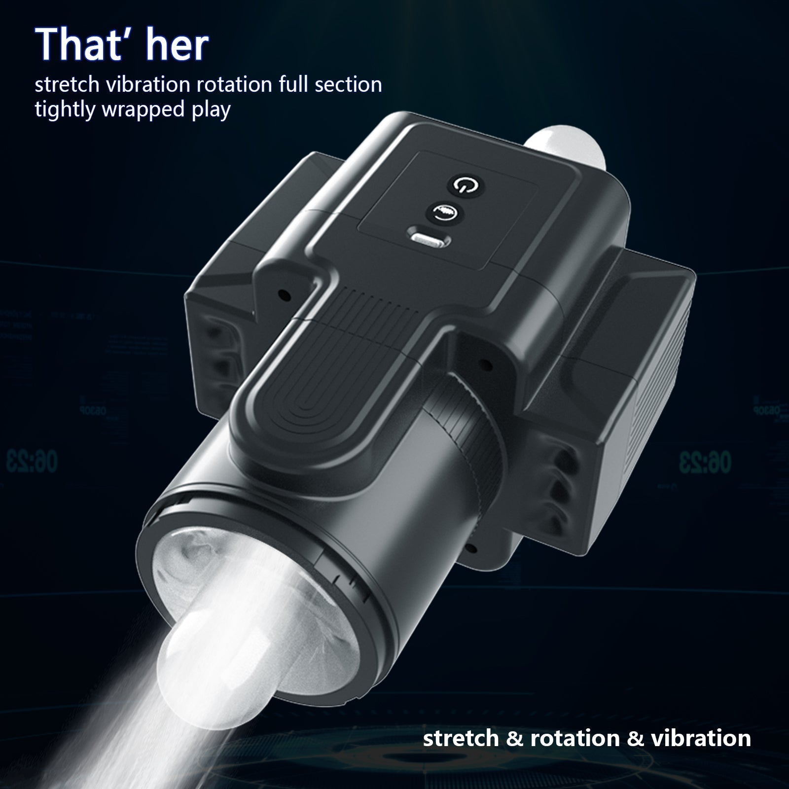 Black Camera Electric Blowjob Machine