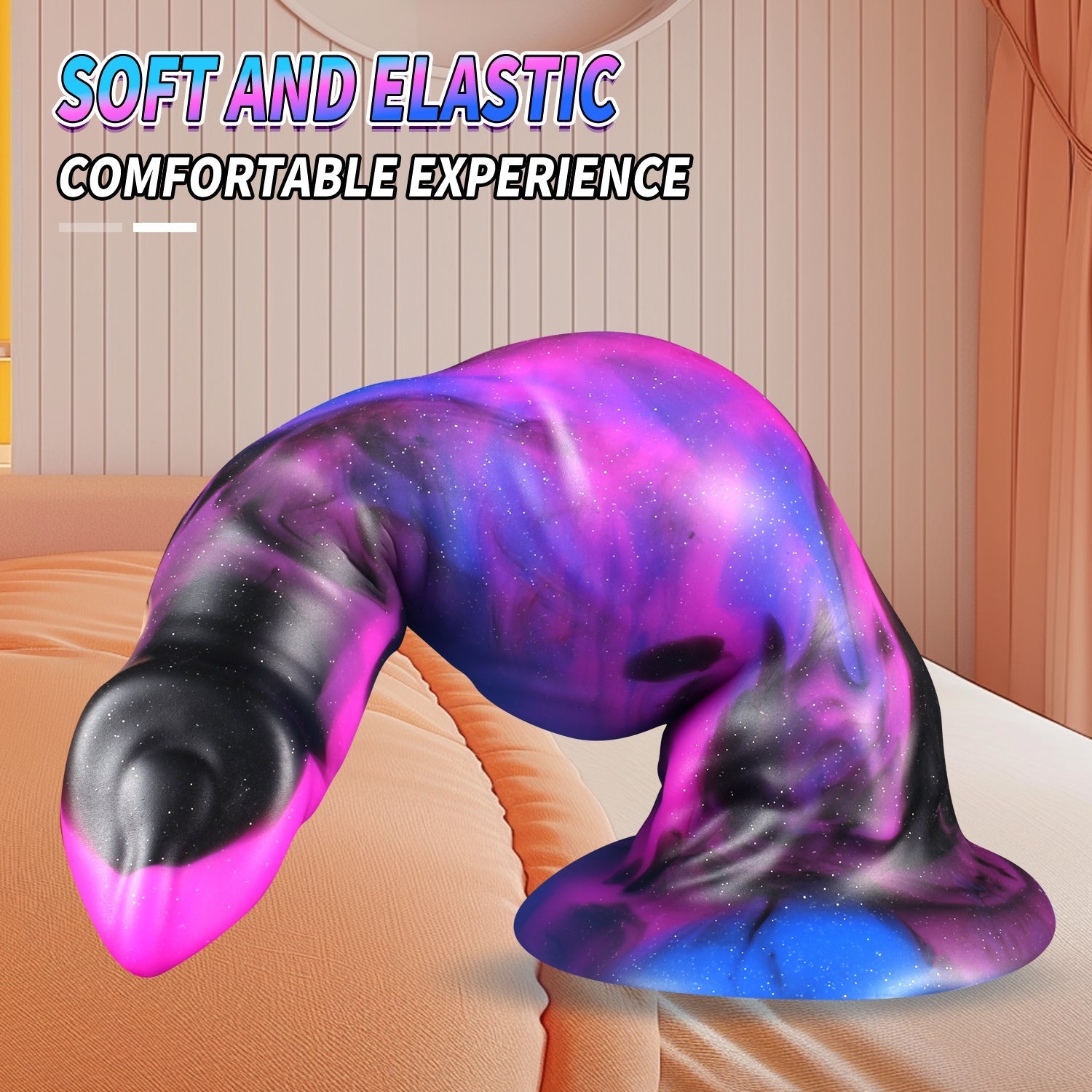 Fantasy Purple Silicone Dog Knot Dildo
