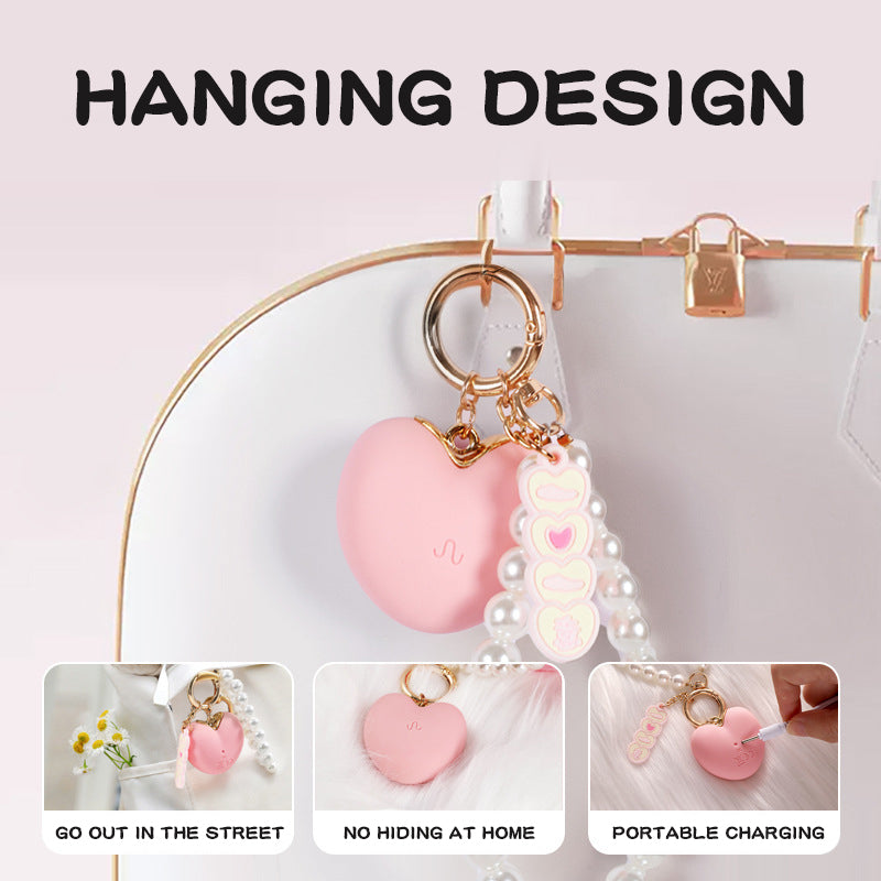 Pink Cute Pendant Discreet Clitoris Vibrator
