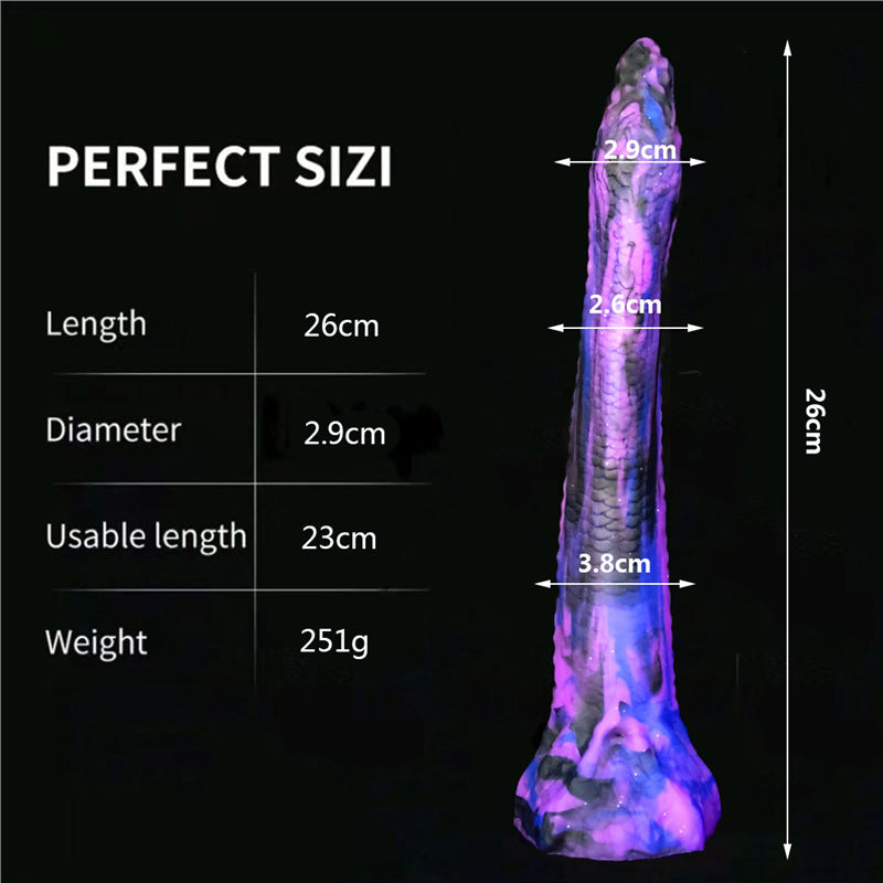 10 Inch Purple Slim Snake Tentacle Dildo