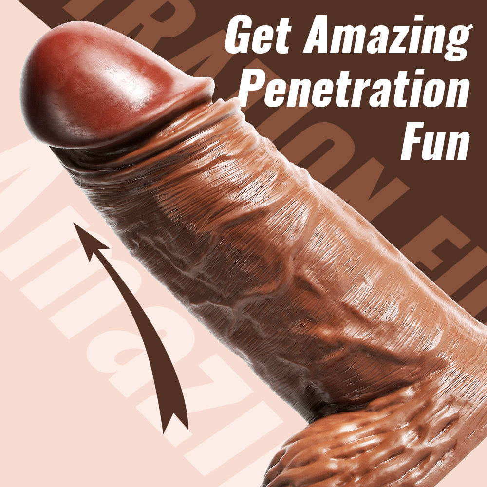xxxl Dildo 15 Inch Brown Extreme Sex Toy