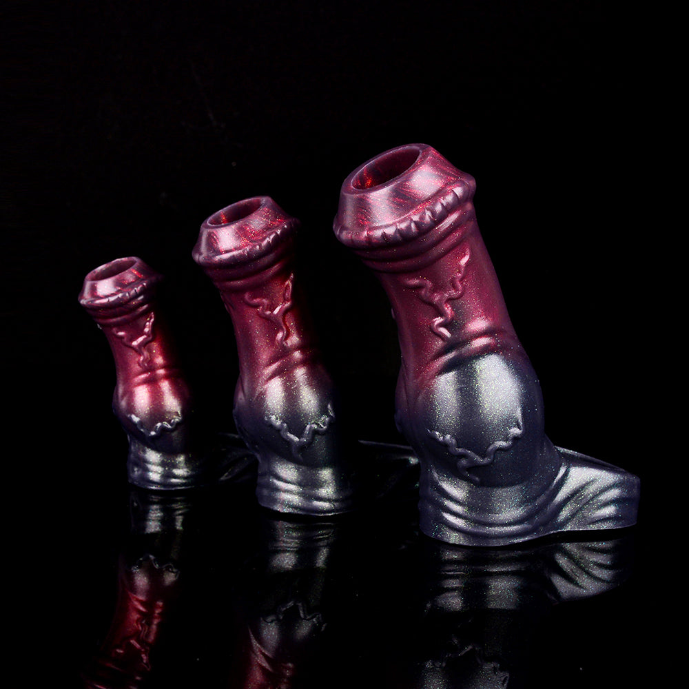 5 Inch Silicone Knot Horse Open Penis Sleeve—Multiple sizes