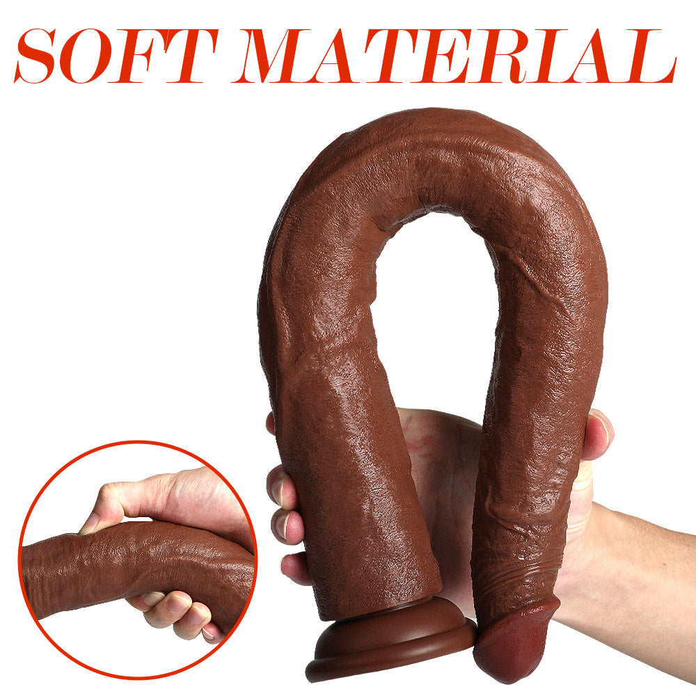 20 Inch Dildo Brown Super Long Anal Toy