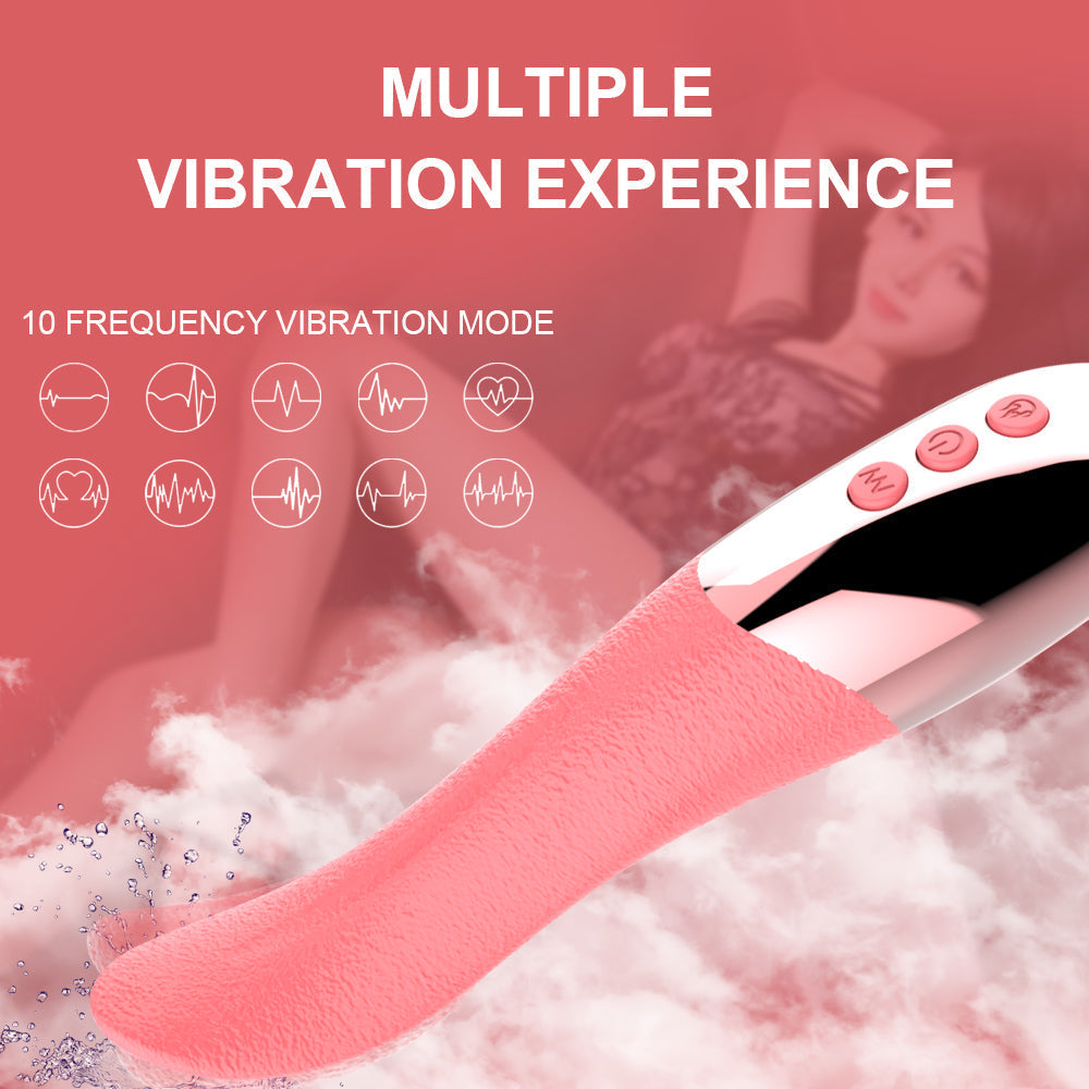 Sex Tongue Toy Pink Realistic Tongue Vibrator