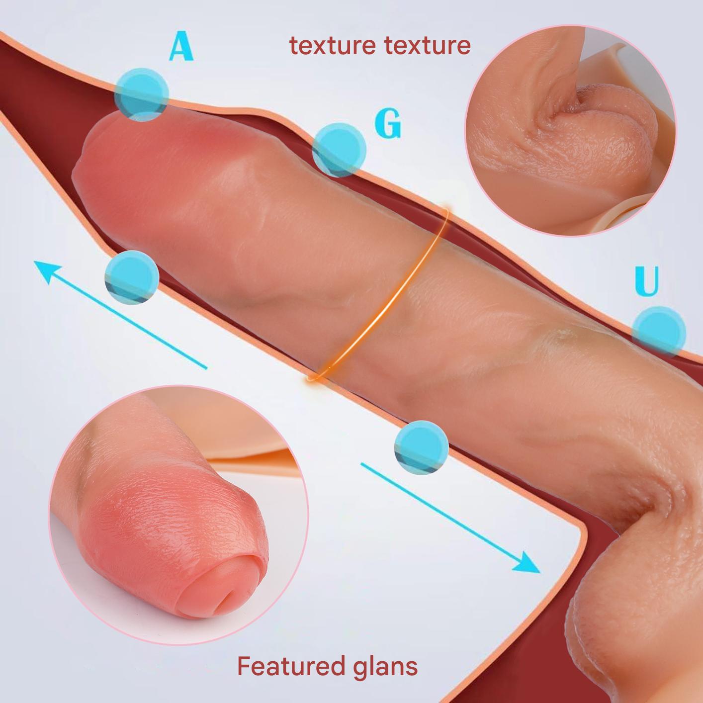 Realistic Silicone Cock Wearable 8 Inch Dildo Pants