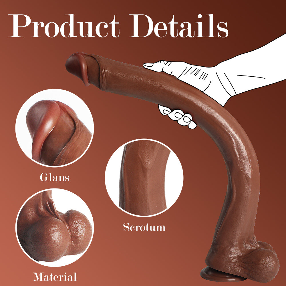 22 Inch Brown Extra Long Dildo