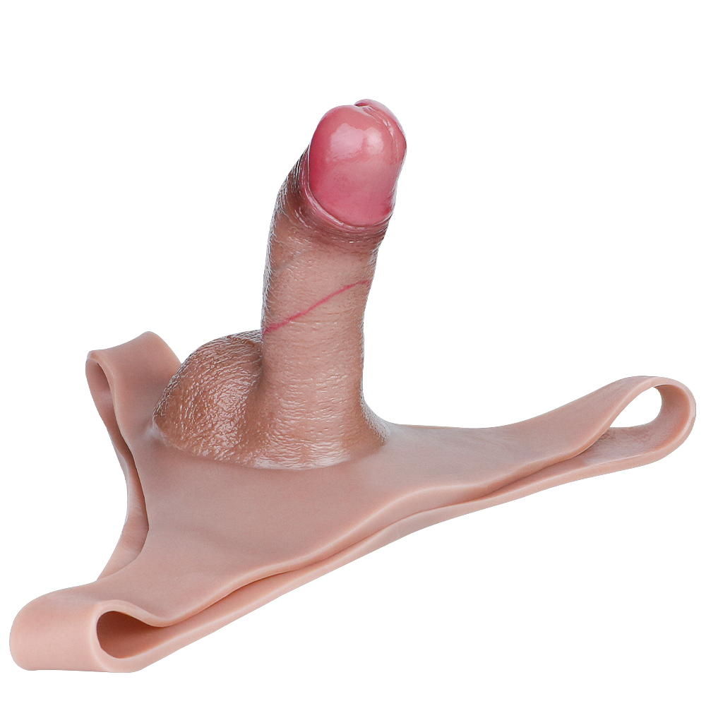 6 Inch Male Realistic Hollow Dildo Pants