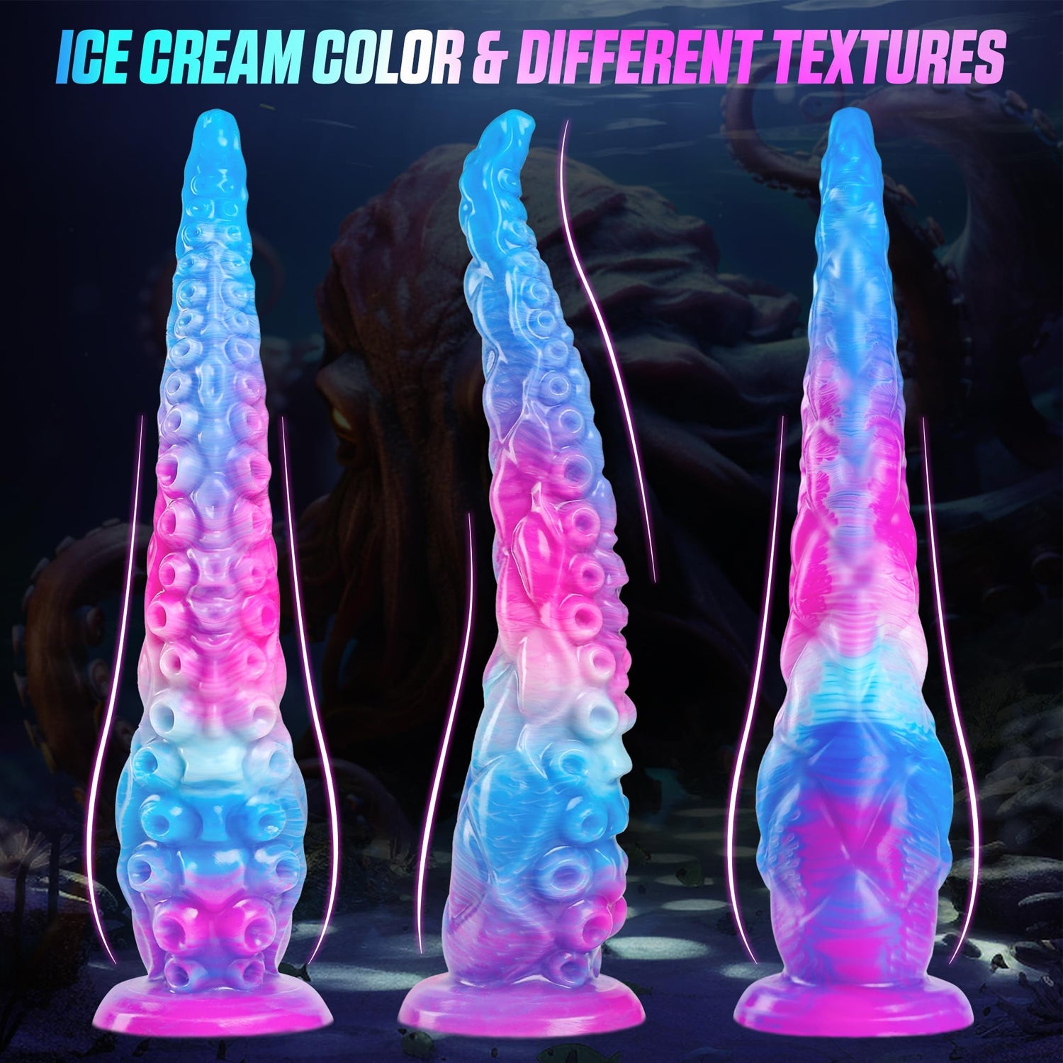 12 Inch Silicone Beautiful Long Tentacle Dildo