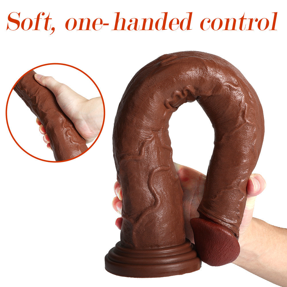 18 Inch Dildo Brown Long Anal Toy