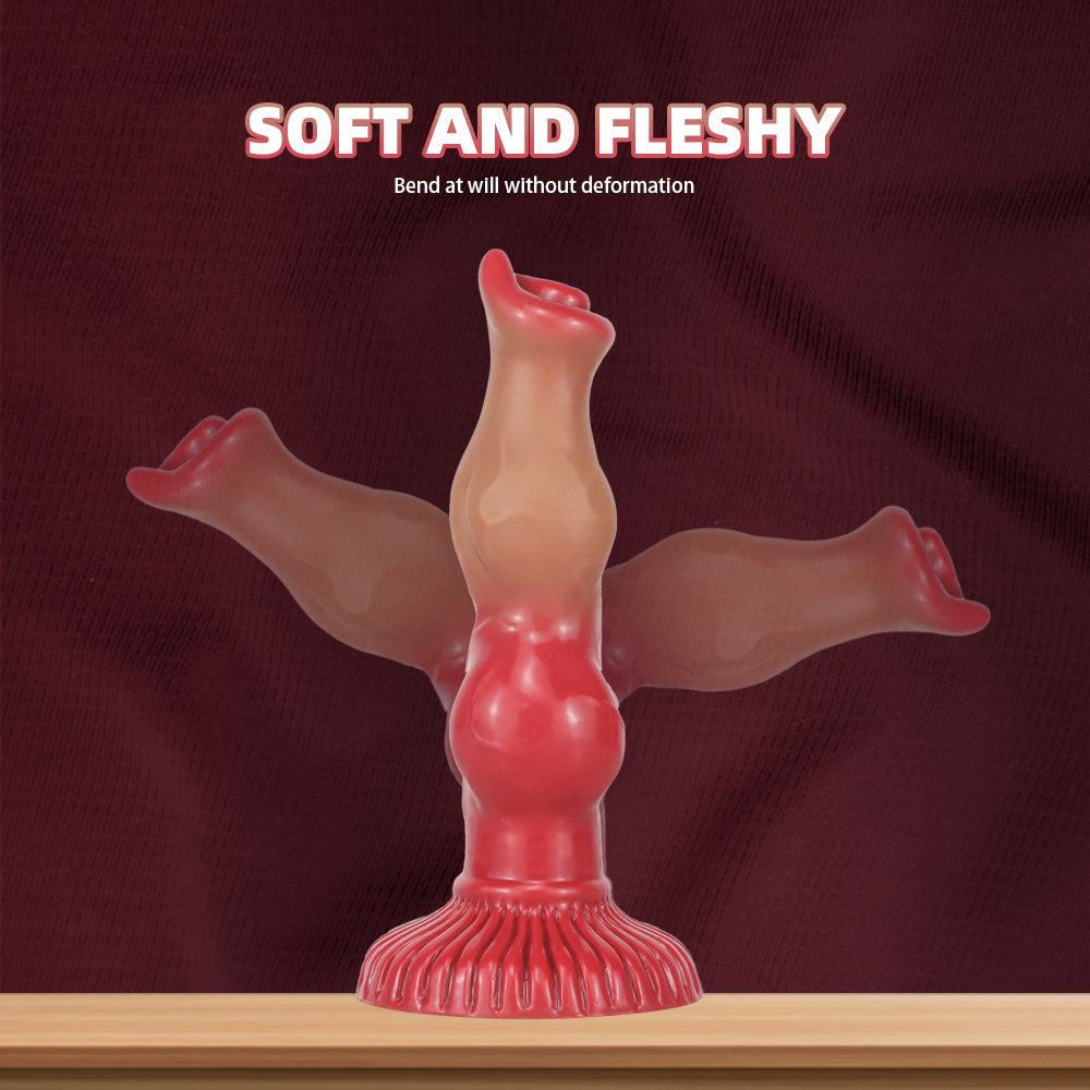 Realistic Canine Silicone Dildo with Knot