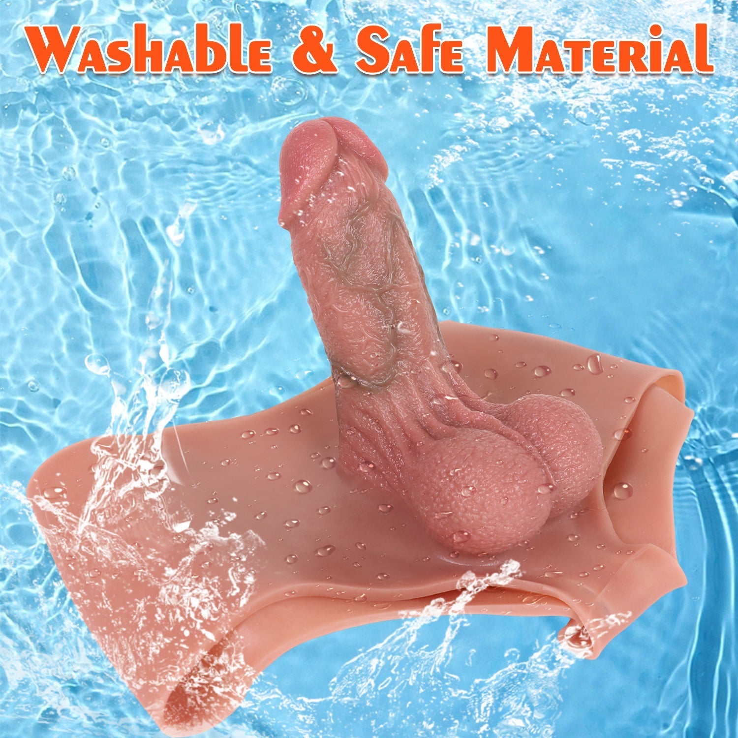 Silicone Realistic 5 Inch Hollow Dildo Pants