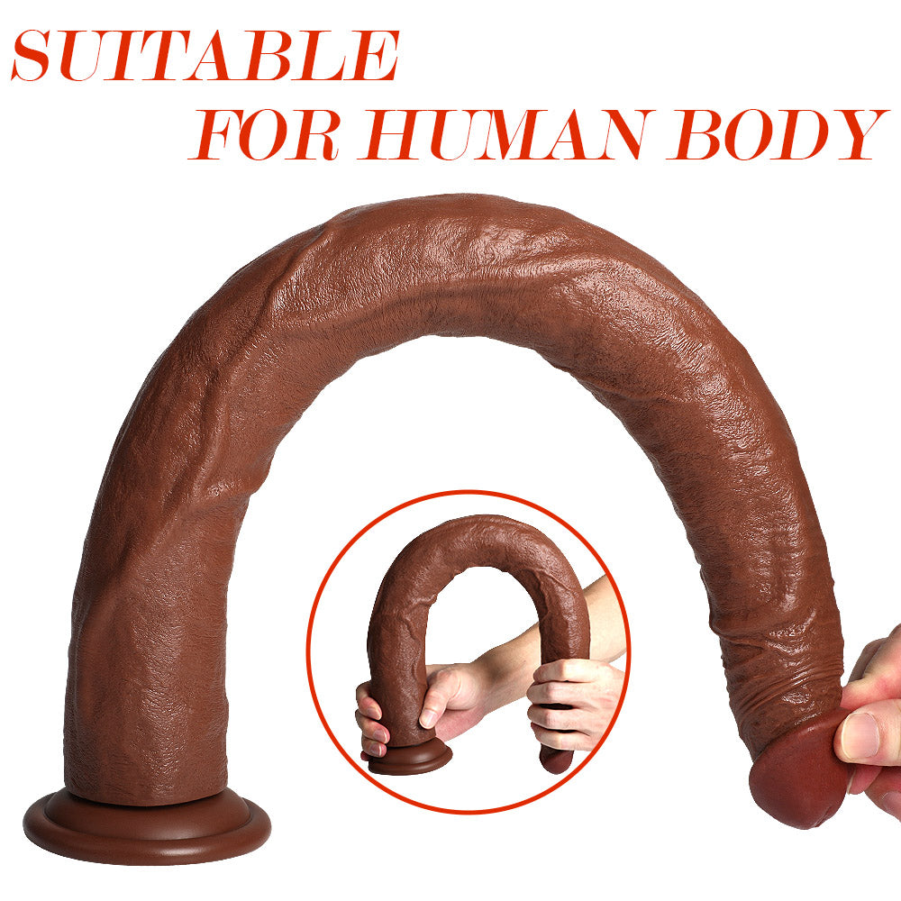 20 Inch Dildo Brown Super Long Anal Toy