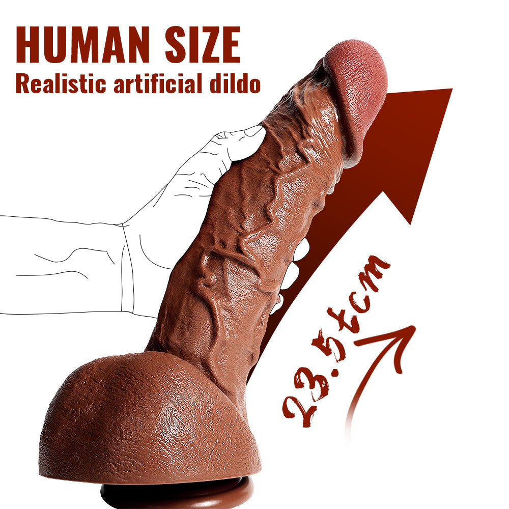 12 Inch Brown Realistic Huge Dildo