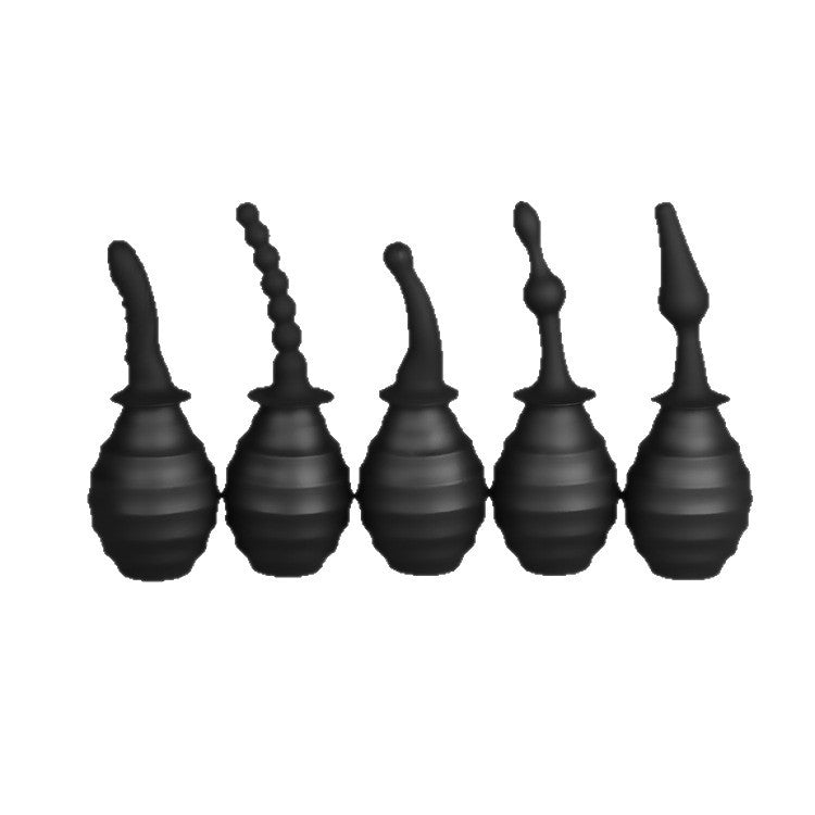 Black Silicone Anal Douche Large Intimdusche Klistier